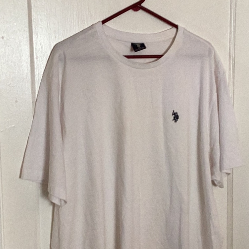 Polo T-Shirt size 3XL white, short sleeve
